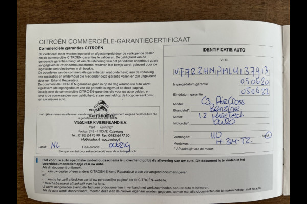 Citroën C3 Aircross 1.2 110pk Origins Navi, Carplay, LMV, 1e Eigenaar