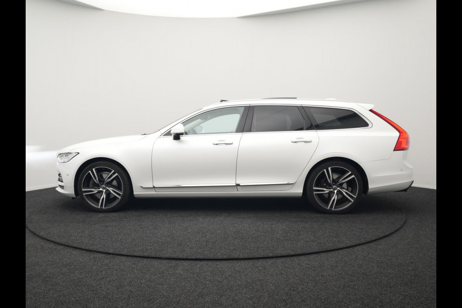 Volvo V90 T5 Inscription 255pk Automaat | Panodak | Trekhaak af Fabriek | Adaptive Cruise | Luxe Lederen Comfortzetels Massage & Memory |  Head Up | Bowers & Wilkins | 360 Camera | BLIS | 20"L.M |
