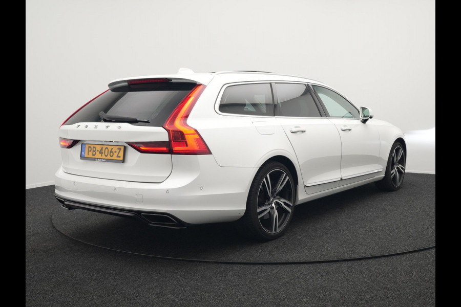 Volvo V90 T5 Inscription 255pk Automaat | Panodak | Trekhaak af Fabriek | Adaptive Cruise | Luxe Lederen Comfortzetels Massage & Memory |  Head Up | Bowers & Wilkins | 360 Camera | BLIS | 20"L.M |