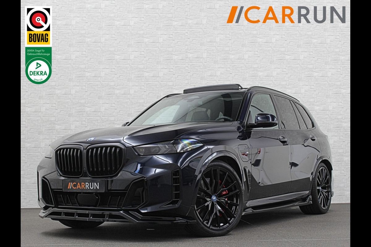 BMW X5 50e M-Performance Seats | M-Sport Pro | 360 Camera | Soft-Close | Panorama | Indiv. Leder | 4-Zone Clima | Stoelventilatie | Head-Up | Harman-Kardon | Keyless-Entry | Memory | M-Gordels | Stuurverwarming | Stoelverwarming V+A | Zonwering | Parfumering | Iso-Glas | Iconic-Glow | Beker Koeling & Verwarming | Standkachel | Carplay |