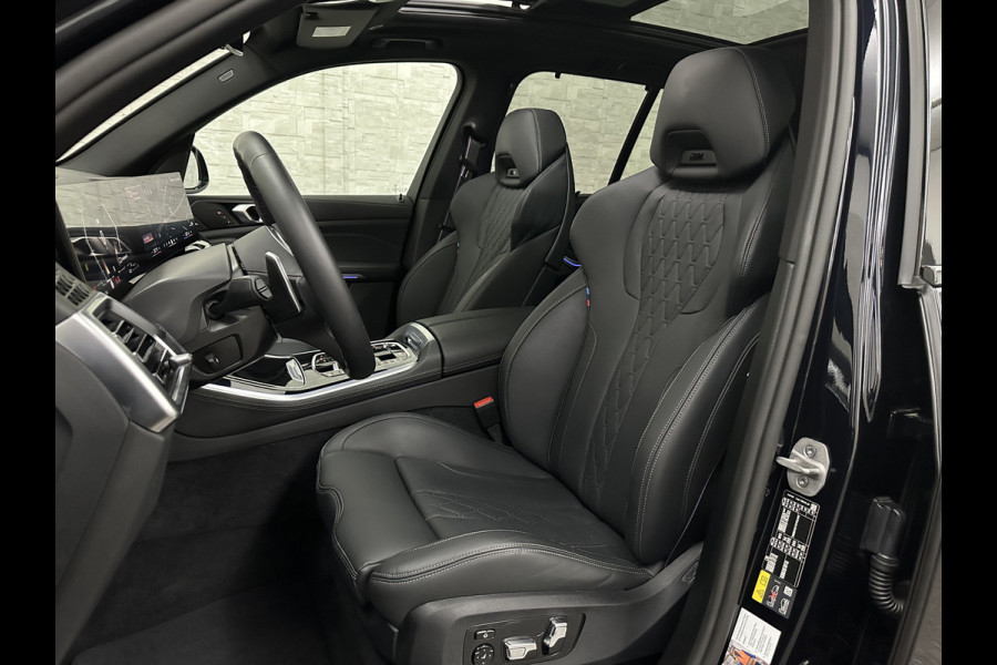 BMW X5 50e M-Performance Seats | M-Sport Pro | 360 Camera | Soft-Close | Panorama | Indiv. Leder | 4-Zone Clima | Stoelventilatie | Head-Up | Harman-Kardon | Keyless-Entry | Memory | M-Gordels | Stuurverwarming | Stoelverwarming V+A | Zonwering | Parfumering | Iso-Glas | Iconic-Glow | Beker Koeling & Verwarming | Standkachel | Carplay |