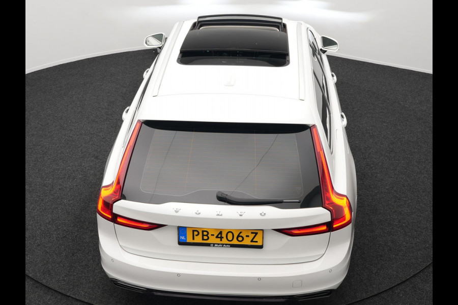 Volvo V90 T5 Inscription 255pk Automaat | Panodak | Trekhaak af Fabriek | Adaptive Cruise | Luxe Lederen Comfortzetels Massage & Memory |  Head Up | Bowers & Wilkins | 360 Camera | BLIS | 20"L.M |