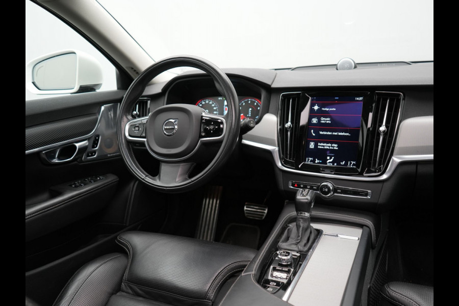 Volvo V90 T5 Inscription 255pk Automaat | Panodak | Trekhaak af Fabriek | Adaptive Cruise | Luxe Lederen Comfortzetels Massage & Memory |  Head Up | Bowers & Wilkins | 360 Camera | BLIS | 20"L.M |