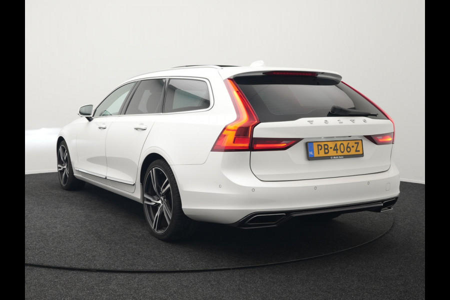 Volvo V90 T5 Inscription 255pk Automaat | Panodak | Trekhaak af Fabriek | Adaptive Cruise | Luxe Lederen Comfortzetels Massage & Memory |  Head Up | Bowers & Wilkins | 360 Camera | BLIS | 20"L.M |