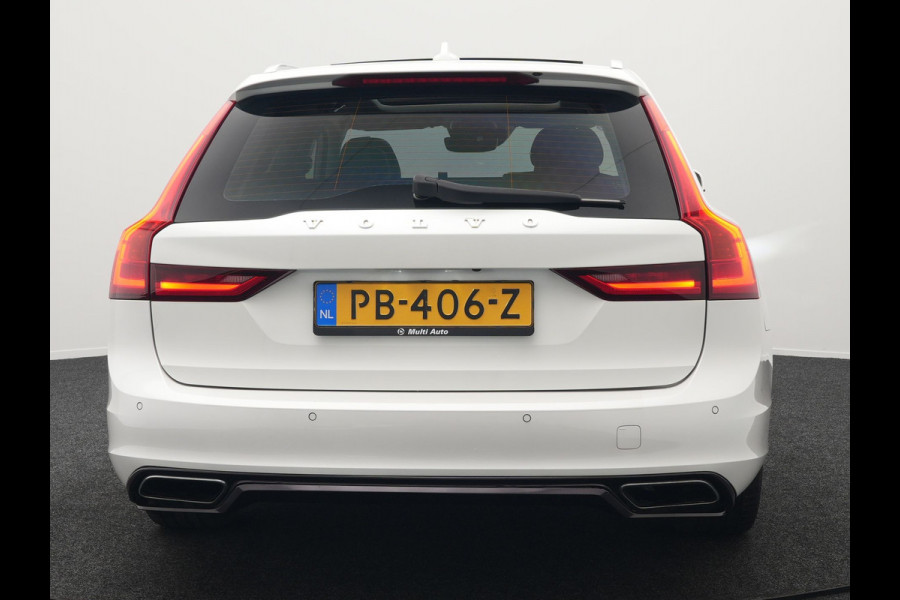 Volvo V90 T5 Inscription 255pk Automaat | Panodak | Trekhaak af Fabriek | Adaptive Cruise | Luxe Lederen Comfortzetels Massage & Memory |  Head Up | Bowers & Wilkins | 360 Camera | BLIS | 20"L.M |