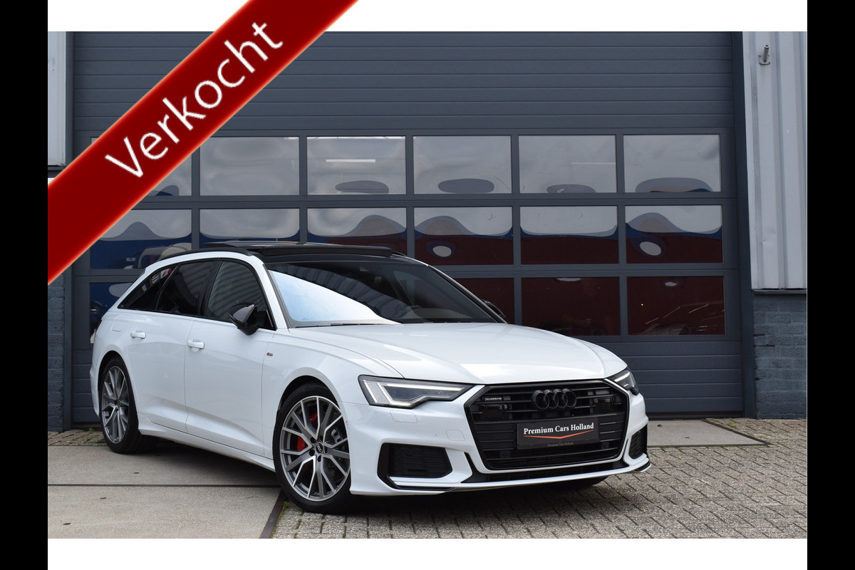 Audi A6 Avant 55 TFSI e Quattro Competition 367 Pk S-Line Black Ed Navi Leder ACC 20 Inch S6 Audi A6 Avant 55 TFSI e Quattro Competition 367 Pk S-Line Black Ed Navi Leder ACC 20 Inch S6