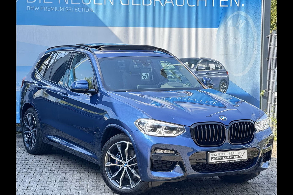 BMW X3 xDrive30e M-SPORT ** ADAPT LED, NAVI+, PANORAMA, TREKH, 20-inch LMV, PHYTONIC BLAU ** 1e EIG ** ** INFORMEER OOK NAAR ONZE AANTREKKELIJKE FINANCIAL-LEASE TARIEVEN **