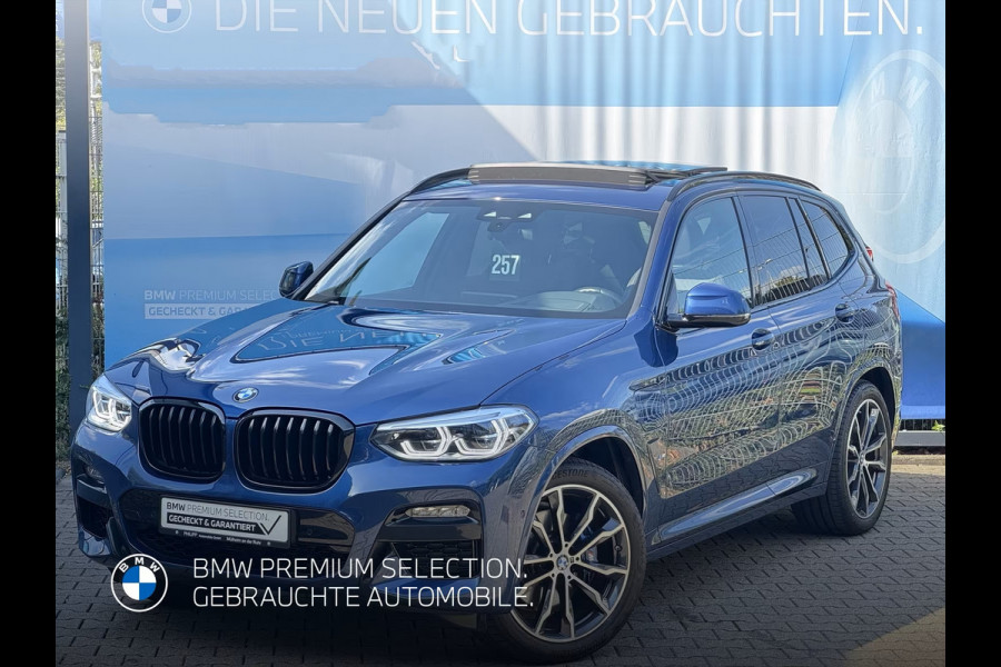 BMW X3 xDrive30e M-SPORT ** ADAPT LED, NAVI+, PANORAMA, TREKH, 20-inch LMV, PHYTONIC BLAU ** 1e EIG ** ** INFORMEER OOK NAAR ONZE AANTREKKELIJKE FINANCIAL-LEASE TARIEVEN **