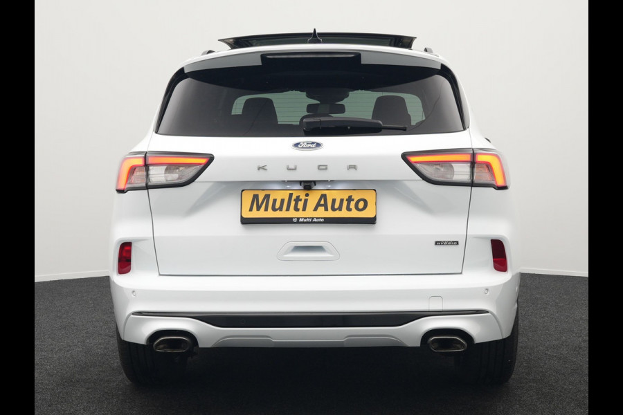 Ford Kuga 2.5 ST-Line Plug in Hybrid 225pk Dealer O.H PHEV | Trekhaak Af Fabriek | Panodak | Head up | Adaptive Cruise | 360 Camera | Sportstoelen Verwarmd | Keyless | Apple Carplay | Navigatie | DAB |