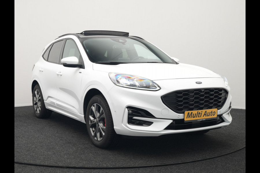 Ford Kuga 2.5 ST-Line Plug in Hybrid 225pk Dealer O.H PHEV | Trekhaak Af Fabriek | Panodak | Head up | Adaptive Cruise | 360 Camera | Sportstoelen Verwarmd | Keyless | Apple Carplay | Navigatie | DAB |