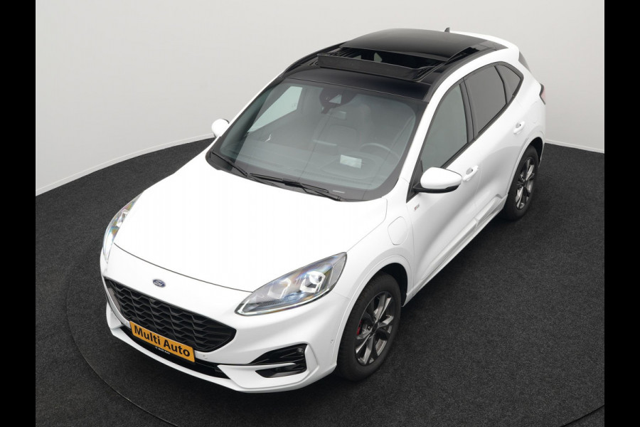 Ford Kuga 2.5 ST-Line Plug in Hybrid 225pk Dealer O.H PHEV | Trekhaak Af Fabriek | Panodak | Head up | Adaptive Cruise | 360 Camera | Sportstoelen Verwarmd | Keyless | Apple Carplay | Navigatie | DAB |