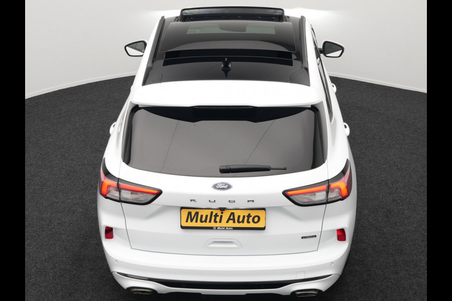 Ford Kuga 2.5 ST-Line Plug in Hybrid 225pk Dealer O.H PHEV | Trekhaak Af Fabriek | Panodak | Head up | Adaptive Cruise | 360 Camera | Sportstoelen Verwarmd | Keyless | Apple Carplay | Navigatie | DAB |