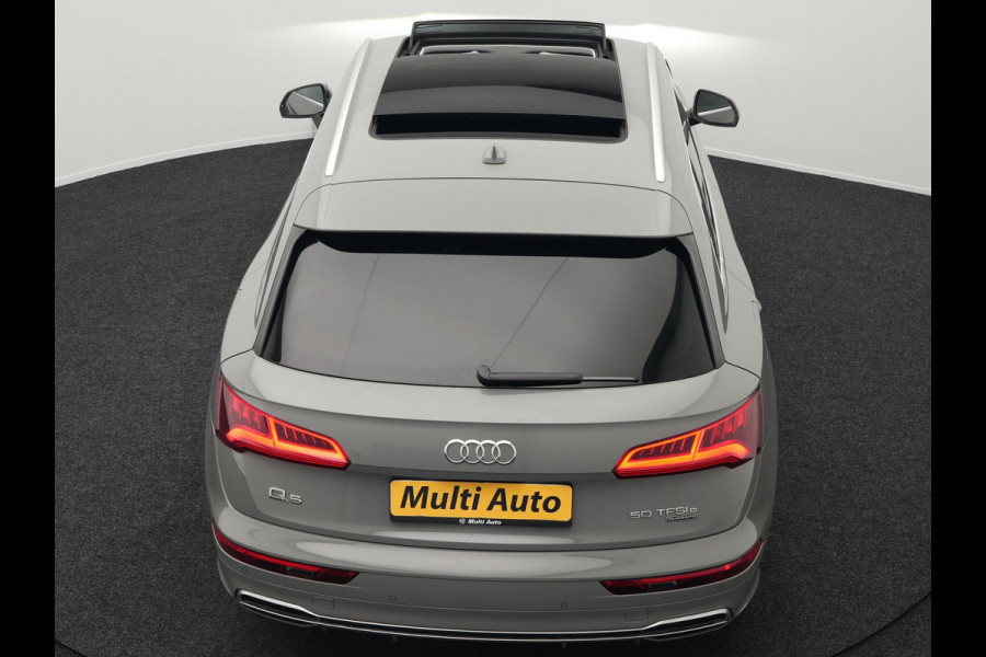 Audi Q5 50 TFSI e Quattro S Line Plug In Hybrid 299pk Dealer O.H PHEV | Panodak | Adaptive Cruise | Head Up | Camera | Virtual | Apple Carplay | Keyless | 19" L.M |