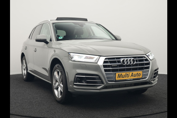 Audi Q5 50 TFSI e Quattro S Line Plug In Hybrid 299pk Dealer O.H PHEV | Panodak | Adaptive Cruise | Head Up | Camera | Virtual | Apple Carplay | Keyless | 19" L.M |