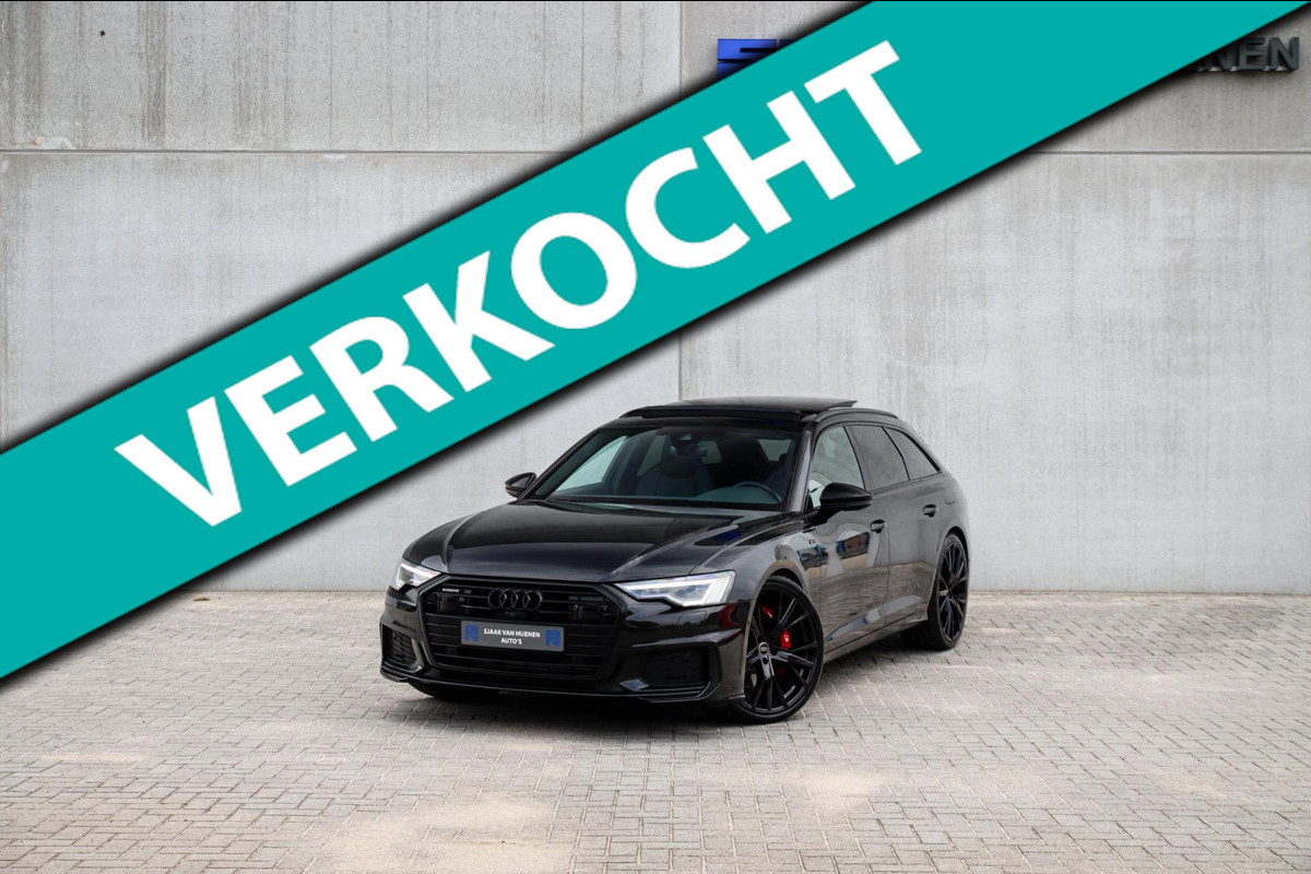Audi A6 Avant 55 TFSI e Quattro Competition S line Edition 367pk Automaat|Kuipstoelen|Panoramadak|Virtual Cockpit|LED Matrix|Black Audi A6 Avant 55 TFSI e Quattro Competition S line Edition 367pk Automaat|Kuipstoelen|Panoramadak|Virtual Cockpit|LED Matrix|Black