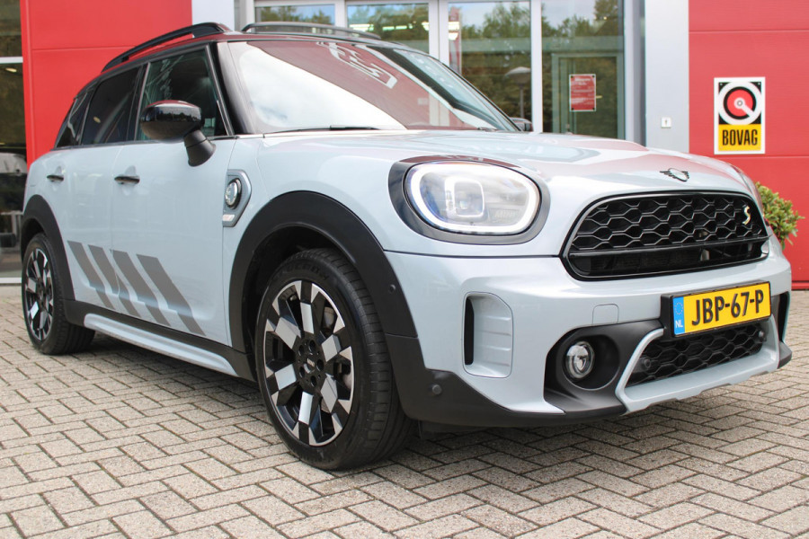 MINI Countryman 2.0 Cooper S E ALL4 UNTAMED | PANORAMISCH SCHUIF/KANTEL DAK | HARMAN KARDON PREMIUM AUDIO SYSTEM | FULL LEDEREN BEKLEDING | ELEKTRISCH BEDIENBARE VOORSTOELEN MET GEHEUGEN OP DE BESTUURDERSSTOEL | DRAADLOZE APPLE CARPLAY/ANDROID AUTO | DRAADLOZE TELEFOONLADER | NAVIGATIE | ACHTERUITRIJ CAMERA | FULL LED KOPLAMPEN | STOEL/VOORRUIT VERWARMING | 18" LICHTMETALEN VELGEN | HEAD UP DISPLAY | ADAPTIVE CRUISE CONTROL | UNION JACK ACHTERLICHTEN | KEYLESS ENTRY/START |