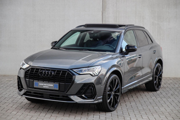 Audi Q3 45 TFSI e S Line Edition 245pk S-Tronic! 1e Eig|DLR|Panoramadak|Virtual Cockpit|LED Matrix|Leder|ACC|Camera|Black|Trekhaak