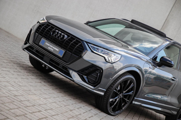 Audi Q3 45 TFSI e S Line Edition 245pk S-Tronic! 1e Eig|DLR|Panoramadak|Virtual Cockpit|LED Matrix|Leder|ACC|Camera|Black|Trekhaak
