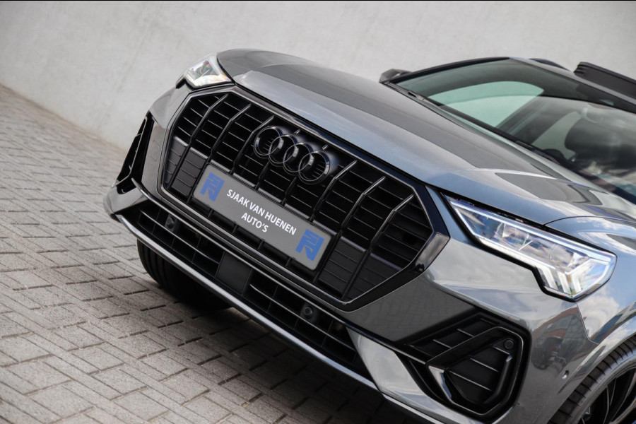 Audi Q3 45 TFSI e S Line Edition 245pk S-Tronic! 1e Eig|DLR|Panoramadak|Virtual Cockpit|LED Matrix|Leder|ACC|Camera|Black|Trekhaak