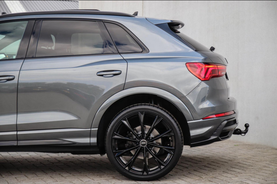 Audi Q3 45 TFSI e S Line Edition 245pk S-Tronic! 1e Eig|DLR|Panoramadak|Virtual Cockpit|LED Matrix|Leder|ACC|Camera|Black|Trekhaak