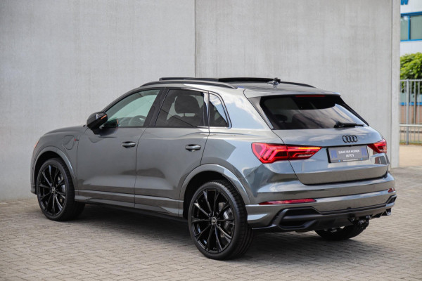Audi Q3 45 TFSI e S Line Edition 245pk S-Tronic! 1e Eig|DLR|Panoramadak|Virtual Cockpit|LED Matrix|Leder|ACC|Camera|Black|Trekhaak