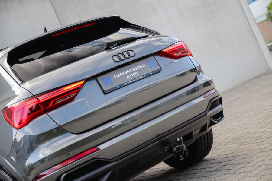 Audi Q3 45 TFSI e S Line Edition 245pk S-Tronic! 1e Eig|DLR|Panoramadak|Virtual Cockpit|LED Matrix|Leder|ACC|Camera|Black|Trekhaak