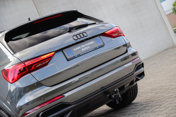 Audi Q3 45 TFSI e S Line Edition 245pk S-Tronic! 1e Eig|DLR|Panoramadak|Virtual Cockpit|LED Matrix|Leder|ACC|Camera|Black|Trekhaak