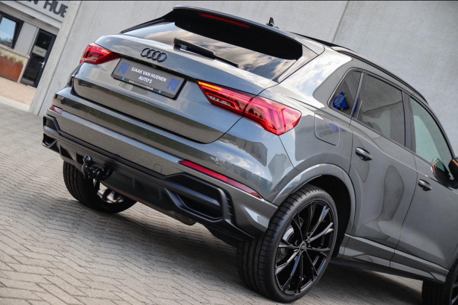 Audi Q3 45 TFSI e S Line Edition 245pk S-Tronic! 1e Eig|DLR|Panoramadak|Virtual Cockpit|LED Matrix|Leder|ACC|Camera|Black|Trekhaak