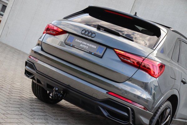Audi Q3 45 TFSI e S Line Edition 245pk S-Tronic! 1e Eig|DLR|Panoramadak|Virtual Cockpit|LED Matrix|Leder|ACC|Camera|Black|Trekhaak