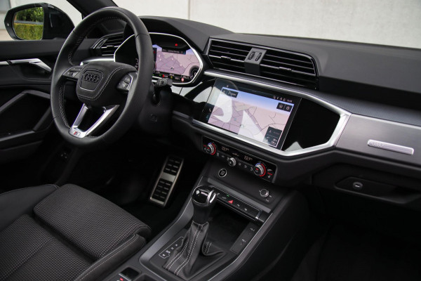 Audi Q3 45 TFSI e S Line Edition 245pk S-Tronic! 1e Eig|DLR|Panoramadak|Virtual Cockpit|LED Matrix|Leder|ACC|Camera|Black|Trekhaak