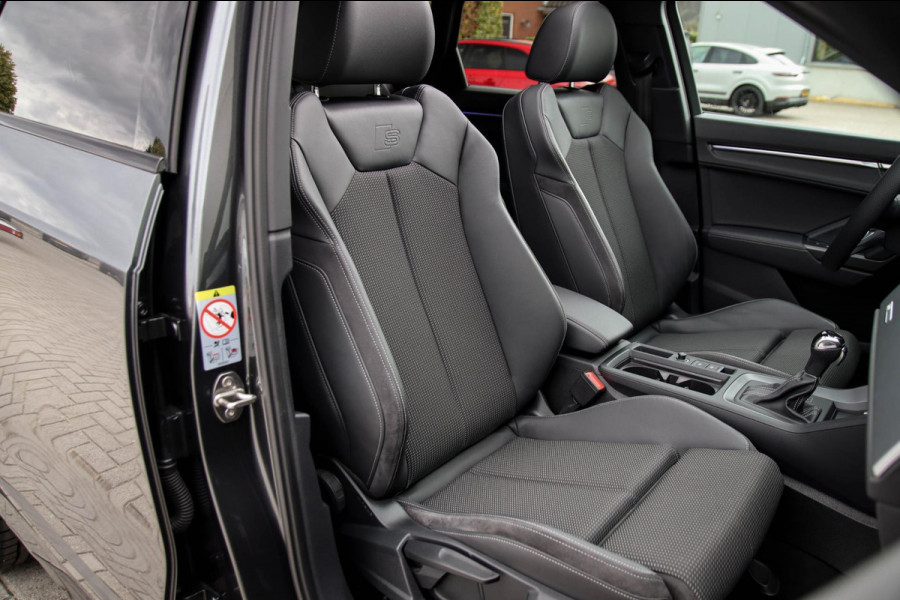 Audi Q3 45 TFSI e S Line Edition 245pk S-Tronic! 1e Eig|DLR|Panoramadak|Virtual Cockpit|LED Matrix|Leder|ACC|Camera|Black|Trekhaak