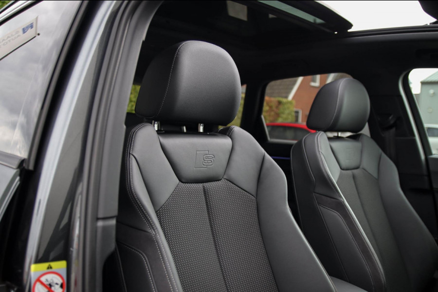 Audi Q3 45 TFSI e S Line Edition 245pk S-Tronic! 1e Eig|DLR|Panoramadak|Virtual Cockpit|LED Matrix|Leder|ACC|Camera|Black|Trekhaak