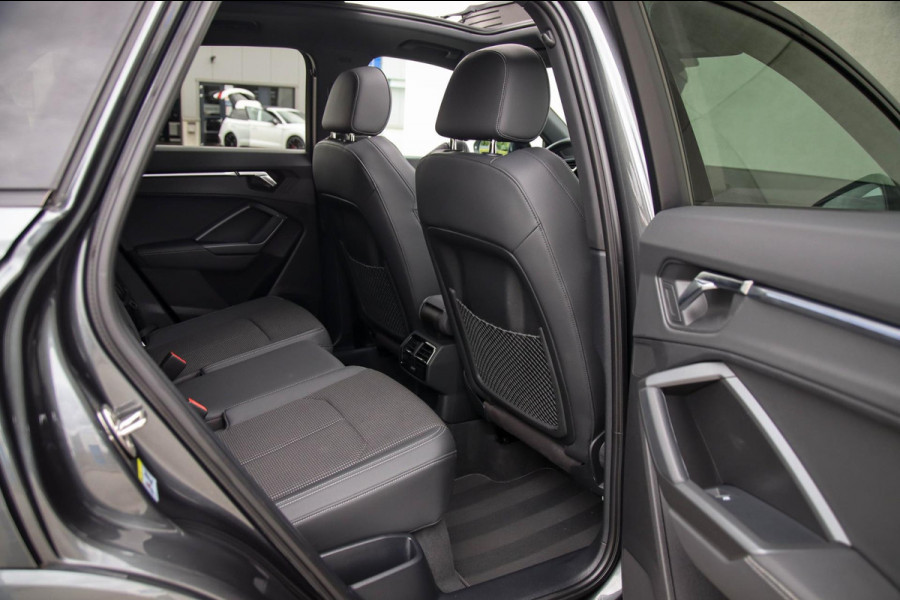 Audi Q3 45 TFSI e S Line Edition 245pk S-Tronic! 1e Eig|DLR|Panoramadak|Virtual Cockpit|LED Matrix|Leder|ACC|Camera|Black|Trekhaak