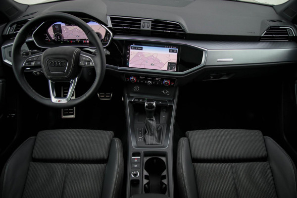 Audi Q3 45 TFSI e S Line Edition 245pk S-Tronic! 1e Eig|DLR|Panoramadak|Virtual Cockpit|LED Matrix|Leder|ACC|Camera|Black|Trekhaak