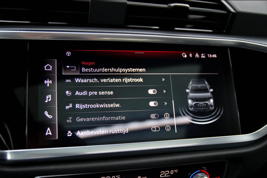 Audi Q3 45 TFSI e S Line Edition 245pk S-Tronic! 1e Eig|DLR|Panoramadak|Virtual Cockpit|LED Matrix|Leder|ACC|Camera|Black|Trekhaak