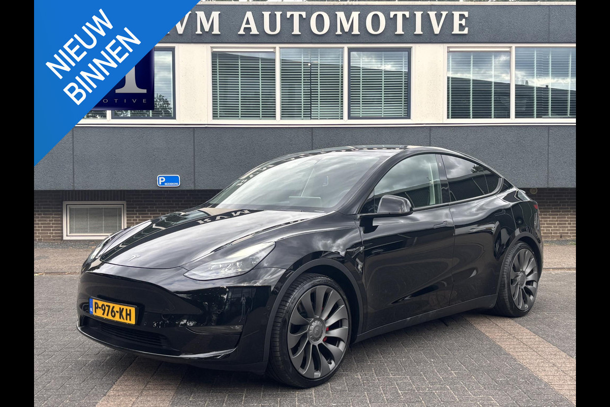 Tesla Model Y Performance AWD 75 kWh Enhanced Autopilot | 1e eigenaar | Origineel NL met NAP | Fabrieksgarantie t/m 31-03-2026 | Rijklaar geleverd Tesla Model Y Performance AWD 75 kWh Enhanced Autopilot | 1e eigenaar | Origineel NL met NAP | Fabrieksgarantie t/m 31-03-2026 | Rijklaar geleverd