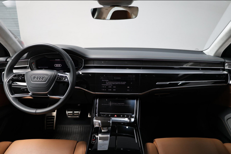 Audi S8 4.0 TFSI Quattro 571+PK BTW/ACHTERASBEST/KERAMISCH/B&O/SOFT/PANO/LEDER+MASSAGE/21" LMV/360 CAM/ACC/ECC/12 MND GARANTIE!