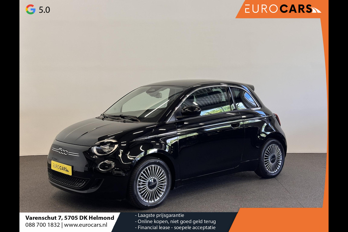 Fiat 500 Icon 42 kWh 118pk Aut. Navigatie Carplay Parkeersensoren achter + Camera Cruise Control Virtual Cockpit Lichtmetalen velgen Climate Control Lane/Side Assist