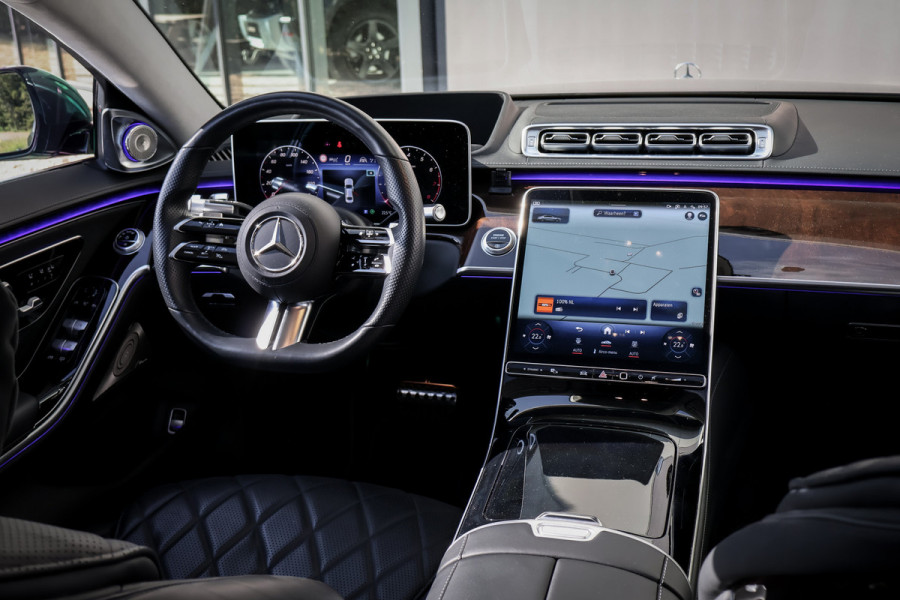 Mercedes-Benz S-Klasse 500 4MATIC Lang AMG Line | BURMESTER HIGH END 4D | ADAPTIVE CRUISE CONTROL | ACHTERASBESTURING | STOELVERARMING & VERKOELING & M