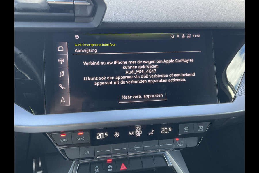 Audi A3 Sportback 30 TFSI (2xS-Line) S edition Carplay Trekhaak Uitstraling