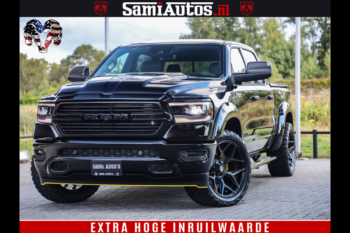 Dodge Ram 1500 GT EDITION | TRX PACK | VIRTUAL COCKPIT | HEAD-UP | ADAPTIVE CRUISE | 360 CAMERA | 5.7 HEMI V8 402PK | 4X4 | Comfortabele Dubbele Cabine met Royale 5 Zitplaatsen | BPM vrij | Nu Leverbaar uit Voorraad | Voorraad Nr 2437