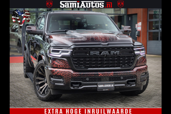 Dodge Ram COBRA EDITION | All-In Prijs | 1500 Limited Night High Output 540HP 706Nm | Massage + Full Option | De Meest Luxe en Volle Pick- Comfortabele Dubbele Cabine met Royale 5 Zitplaatsen | BPM vrij | Nu Leverbaar uit Voorraad | Voorraad Nr 2335 - 5153 |