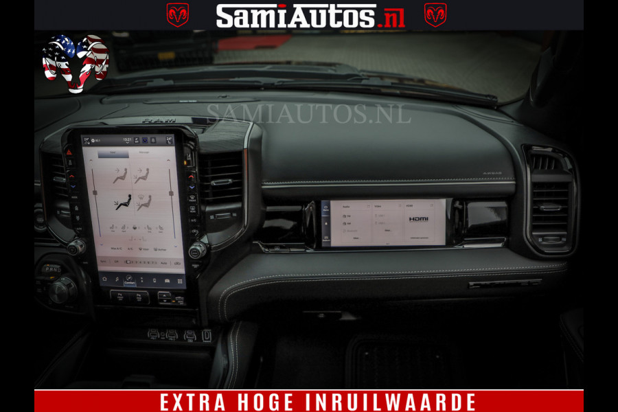 Dodge Ram COBRA EDITION | All-In Prijs | 1500 Limited Night High Output 540HP 706Nm | Massage + Full Option | De Meest Luxe en Volle Pick- Comfortabele Dubbele Cabine met Royale 5 Zitplaatsen | BPM vrij | Nu Leverbaar uit Voorraad | Voorraad Nr 2335 - 5153 |