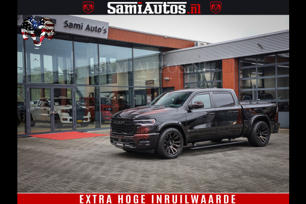 Dodge Ram COBRA EDITION | All-In Prijs | 1500 Limited Night High Output 540HP 706Nm | Massage + Full Option | De Meest Luxe en Volle Pick- Comfortabele Dubbele Cabine met Royale 5 Zitplaatsen | BPM vrij | Nu Leverbaar uit Voorraad | Voorraad Nr 2335 - 5153 |
