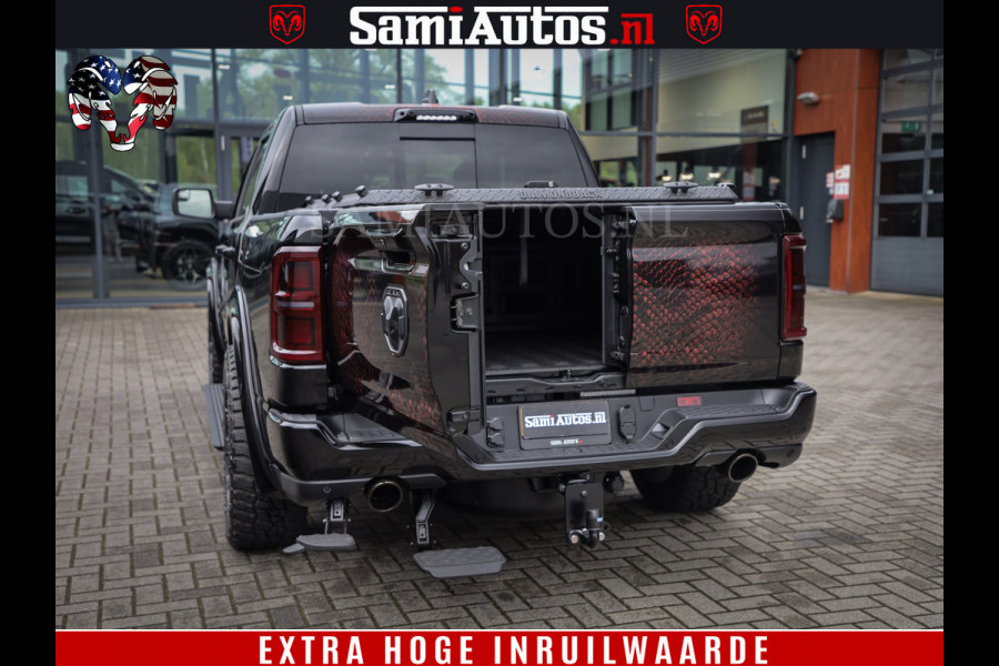 Dodge Ram COBRA EDITION | All-In Prijs | 1500 Limited Night High Output 540HP 706Nm | Massage + Full Option | De Meest Luxe en Volle Pick- Comfortabele Dubbele Cabine met Royale 5 Zitplaatsen | BPM vrij | Nu Leverbaar uit Voorraad | Voorraad Nr 2335 - 5153 |