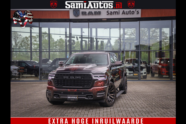 Dodge Ram COBRA EDITION | All-In Prijs | 1500 Limited Night High Output 540HP 706Nm | Massage + Full Option | De Meest Luxe en Volle Pick- Comfortabele Dubbele Cabine met Royale 5 Zitplaatsen | BPM vrij | Nu Leverbaar uit Voorraad | Voorraad Nr 2335 - 5153 |