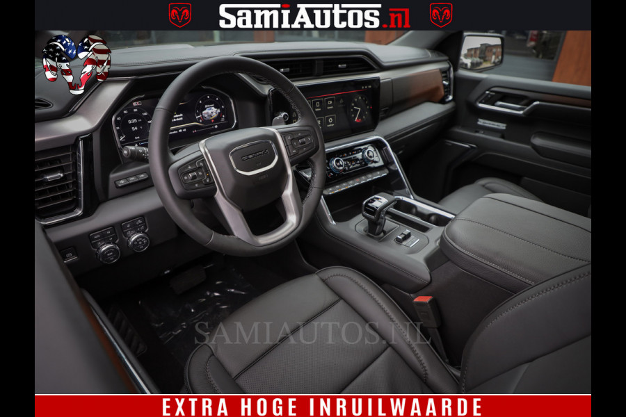 GMC Sierra DENALI 6.2 V8 426PK Full Option | De Meest Luxe Pick-Up in zijn Klasse | Comfortabele Dubbele Cabine met Royale 5 Zitplaatsen | BPM vrij | Nu Leverbaar uit Voorraad | Voorraad Nr 433794