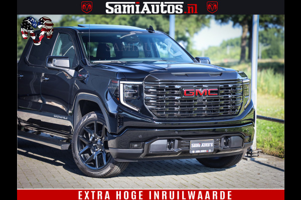 GMC Sierra DENALI 6.2 V8 426PK Full Option | De Meest Luxe Pick-Up in zijn Klasse | Comfortabele Dubbele Cabine met Royale 5 Zitplaatsen | BPM vrij | Nu Leverbaar uit Voorraad | Voorraad Nr 433794