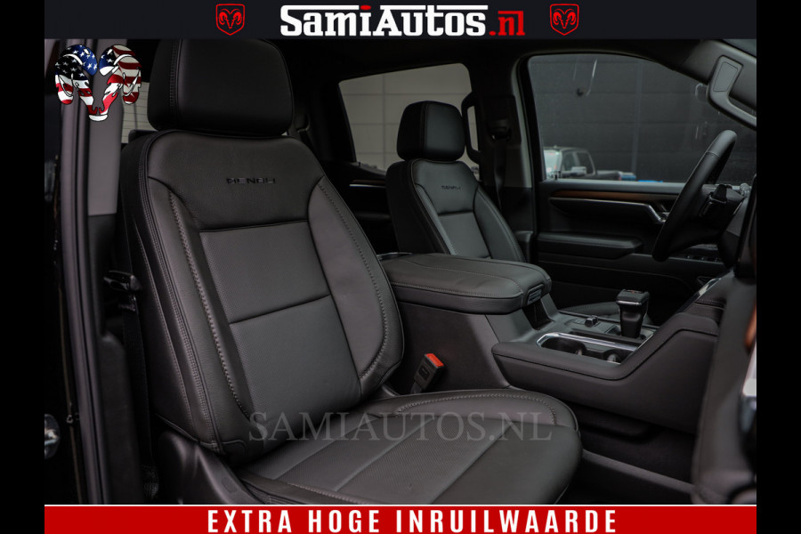 GMC Sierra DENALI 6.2 V8 426PK Full Option | De Meest Luxe Pick-Up in zijn Klasse | Comfortabele Dubbele Cabine met Royale 5 Zitplaatsen | BPM vrij | Nu Leverbaar uit Voorraad | Voorraad Nr 433794