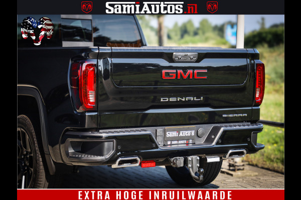 GMC Sierra DENALI 6.2 V8 426PK Full Option | De Meest Luxe Pick-Up in zijn Klasse | Comfortabele Dubbele Cabine met Royale 5 Zitplaatsen | BPM vrij | Nu Leverbaar uit Voorraad | Voorraad Nr 433794